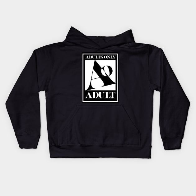 Adults Only Logo Kids Hoodie by scottdraft